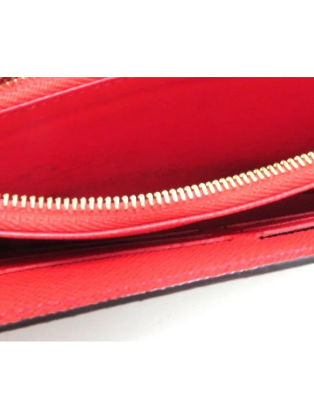 Louis Vuitton Portefeuille Sarah Monogram Coquelicot Wallet Canvas Brown